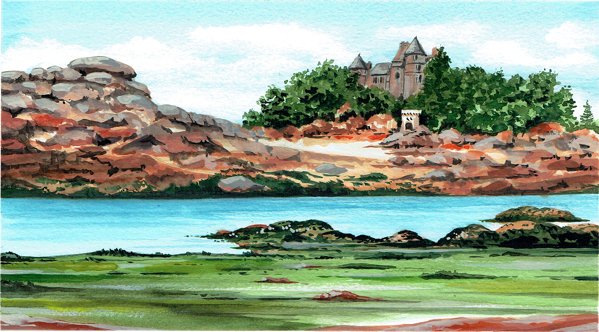 Château de Costaérès, Bretagne, France